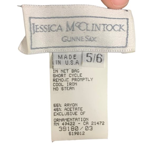 Vintage 90s Jessica McClintock Criss Cross Back Bodycon Mini Dress Small - Picture 5 of 10